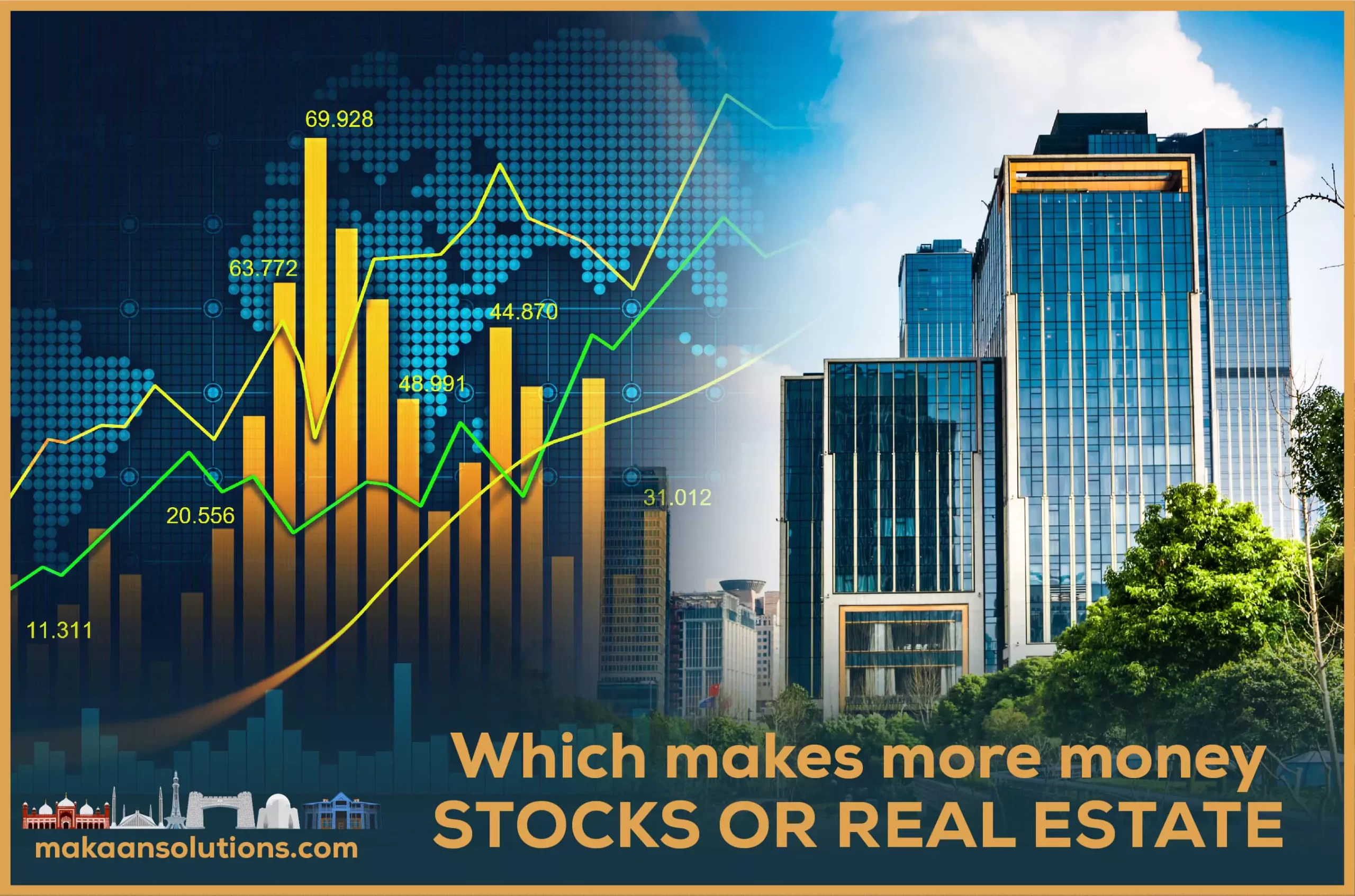 which makes more money stocks or real estate