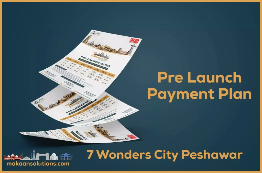 7 wonders City Peshawar Pre launch Rate