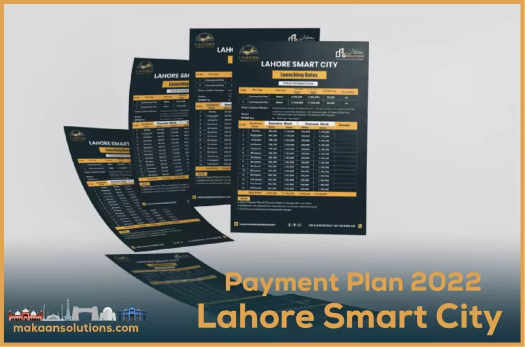 Lahore Smart City Payment Plan 2022