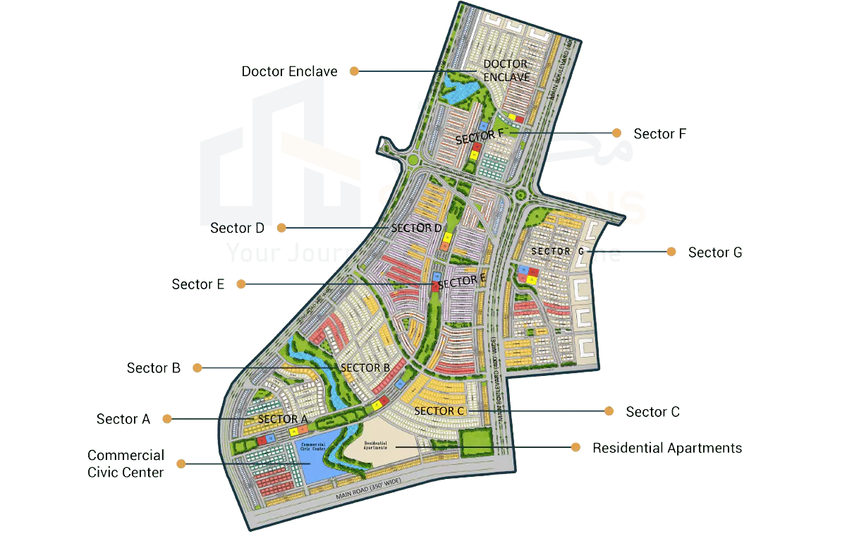 capital smart city overseas central map