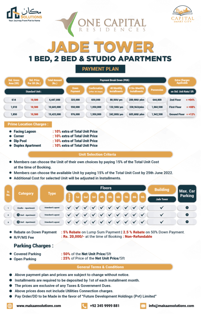 jade tower payment plan