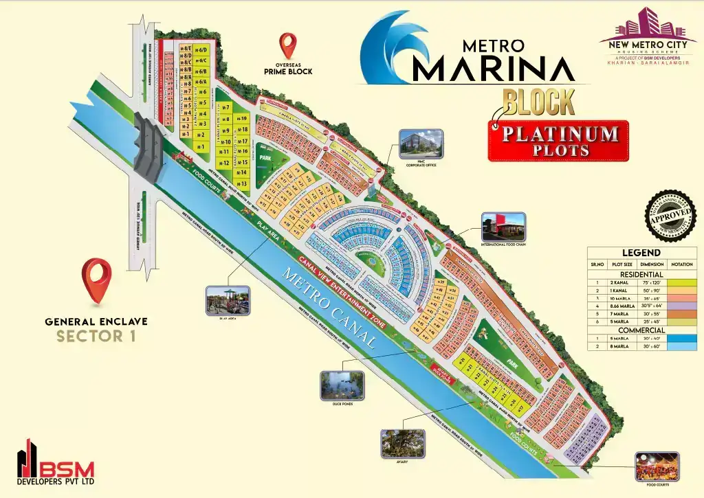 metro marina block updated map full marina map