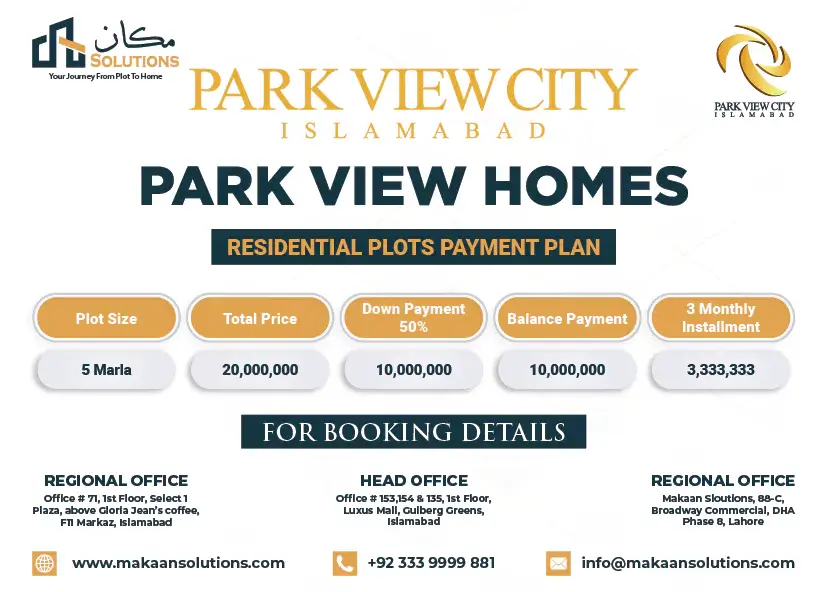 Park View Home Payment Plan