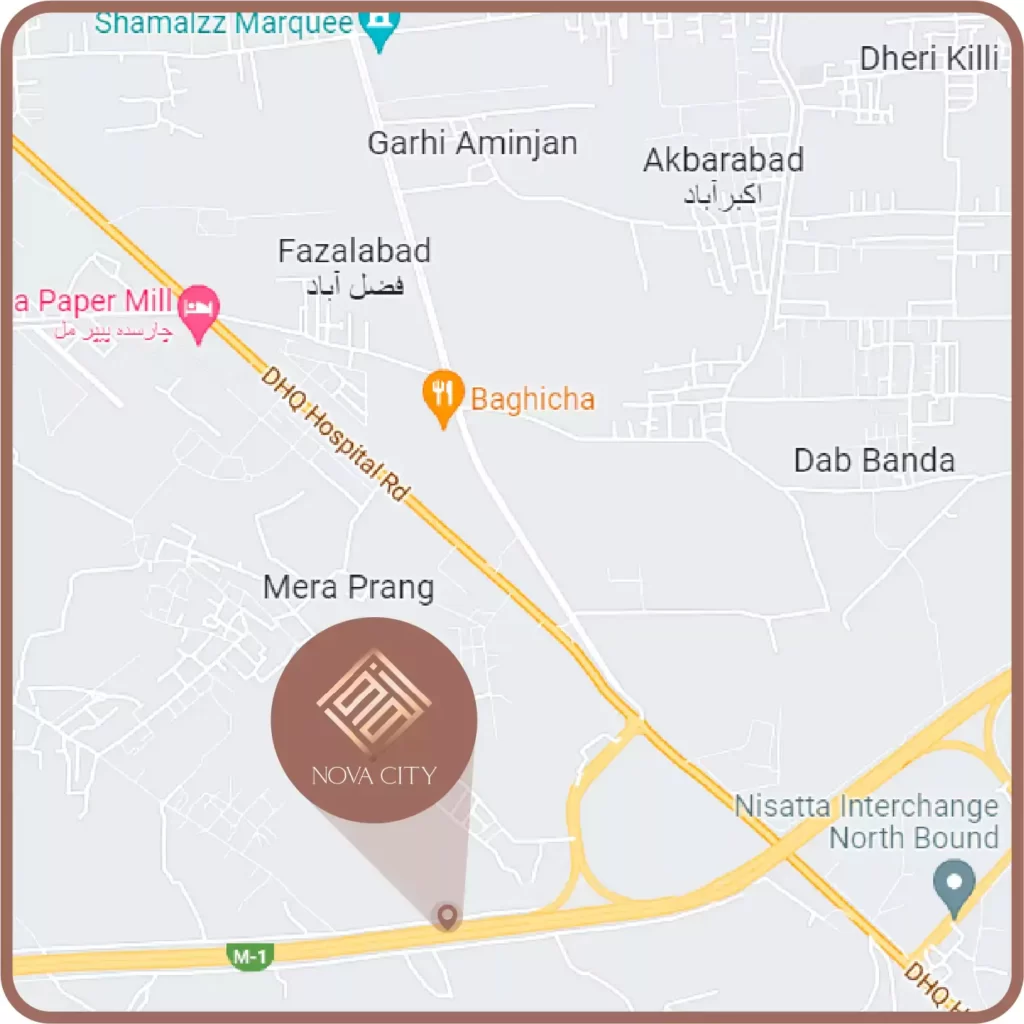 Nova city Peshawar location