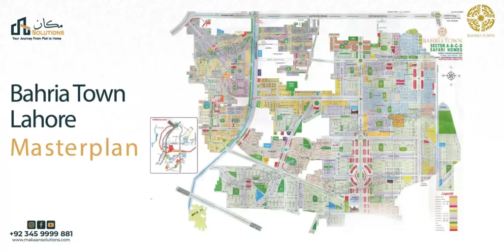 Bahria Town Lahore Master Plan Image