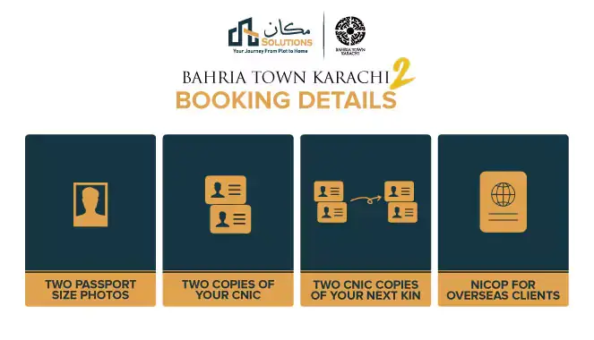 bahria town karachi 2 booking detail