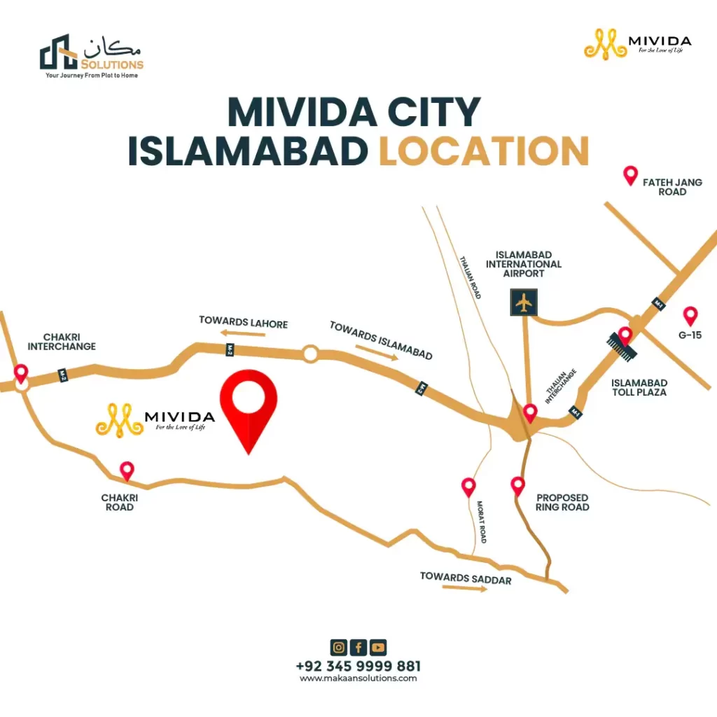 Mivida City Islamabad Location