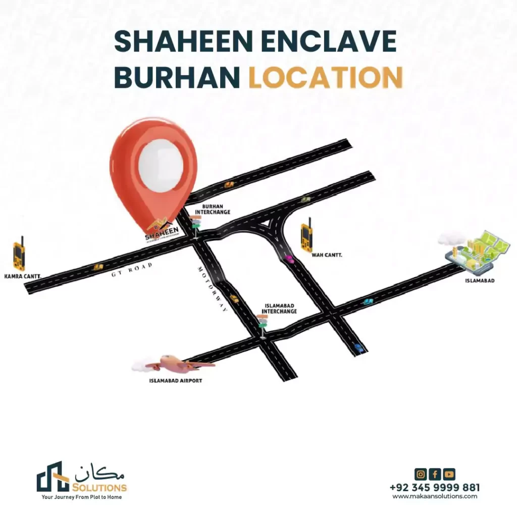 Shaheen Enclave Burhan location