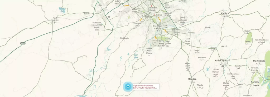 Cighu Country Farms Islamabad Google Map