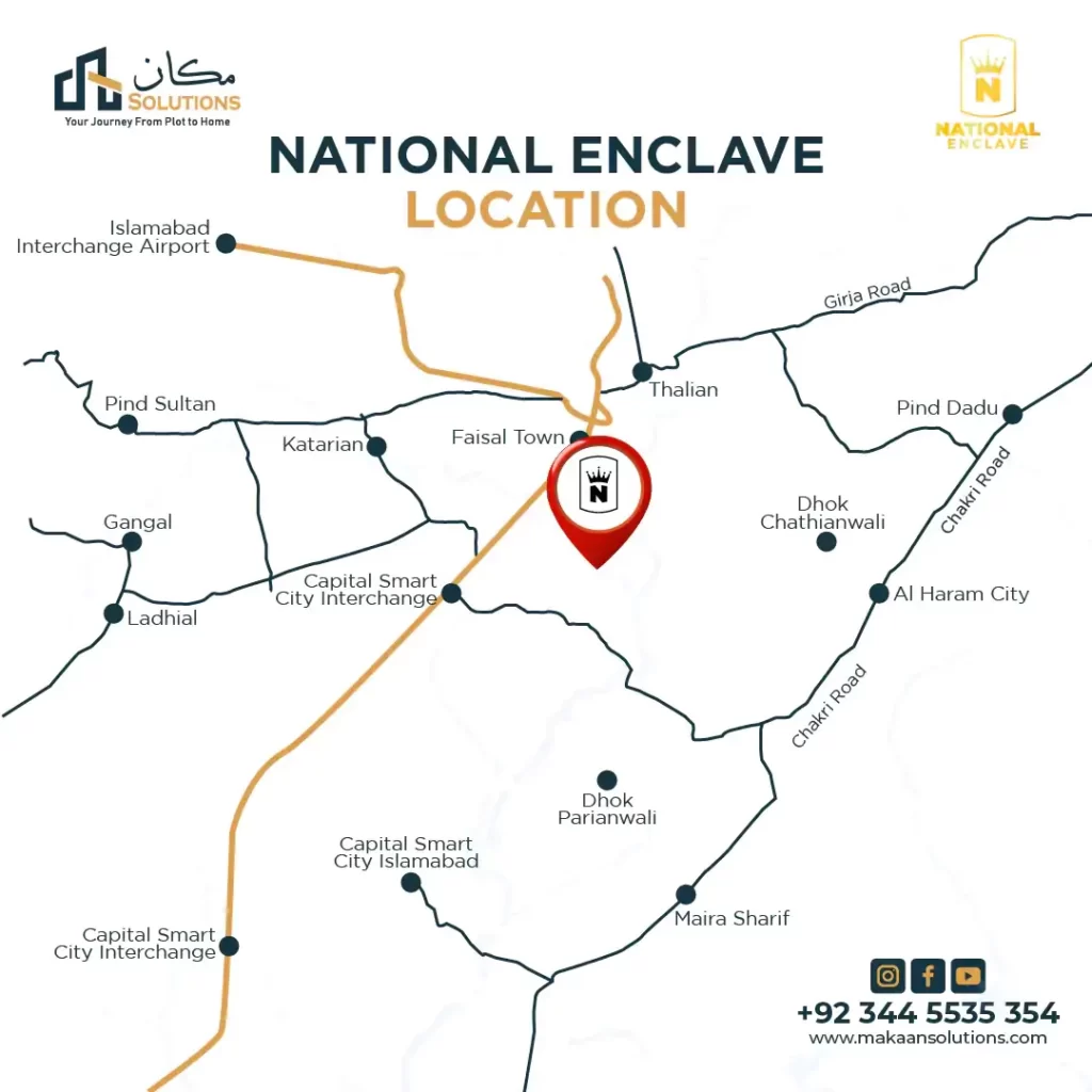 national enclave islamabad location