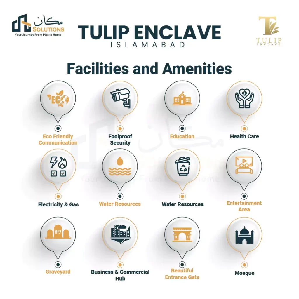 tulip enclave islamabad facilities & amenities