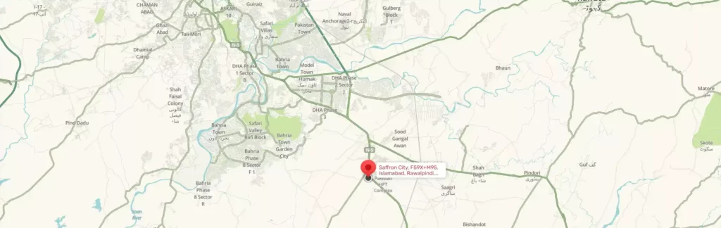 Saffron City Rawat Map image