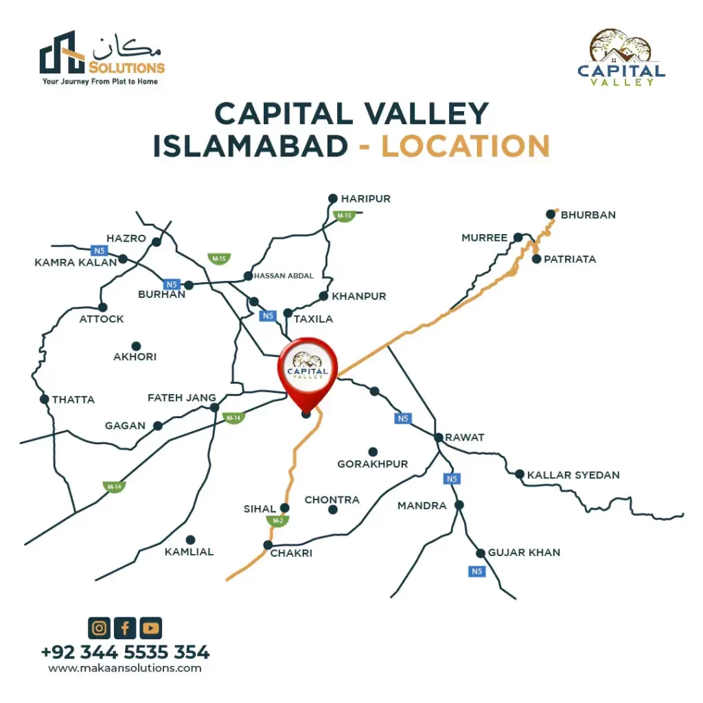 capital valley islamabad map