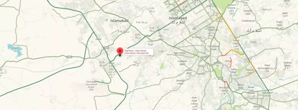eighteen islamabad map image