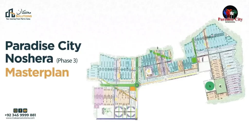paradise city nowshera map phase 3