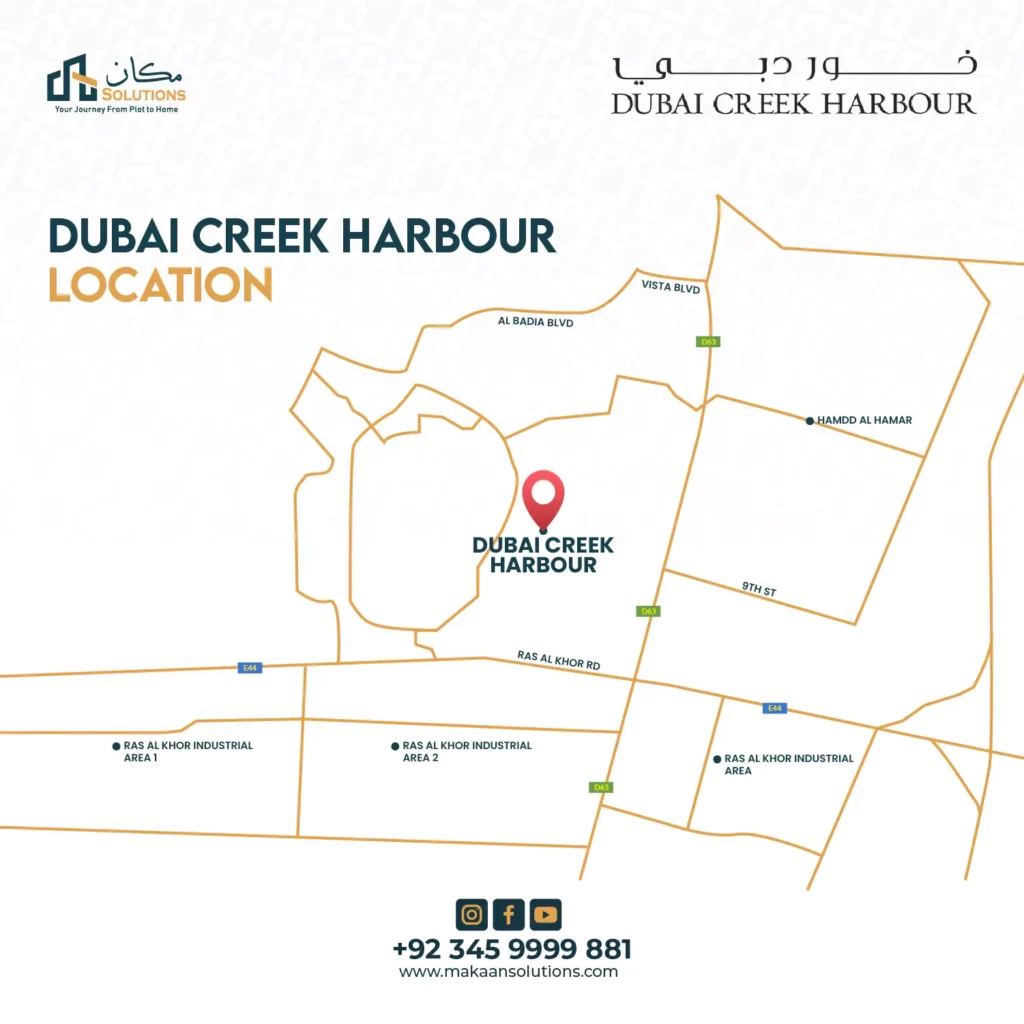 Dubai Creek Harbour location