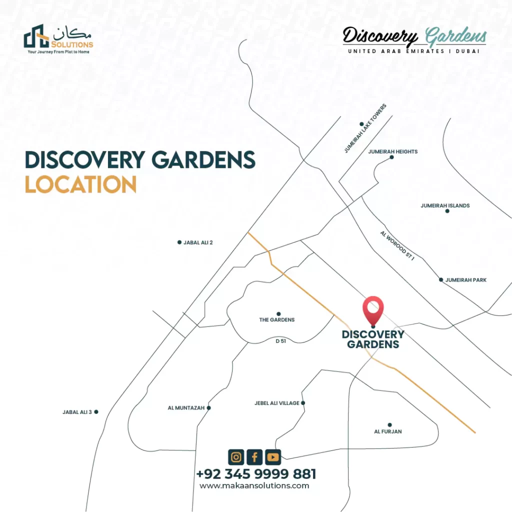 discovery gardens dubai location