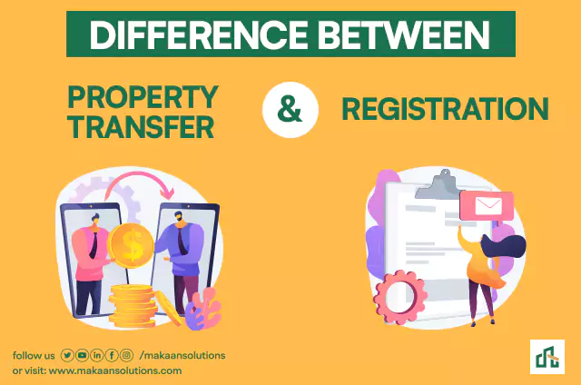 difference between property transfer and registration