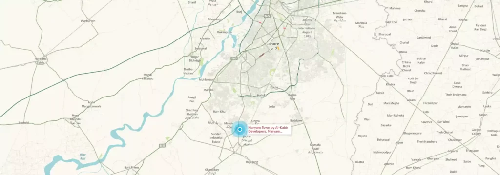 maryam town lahore map