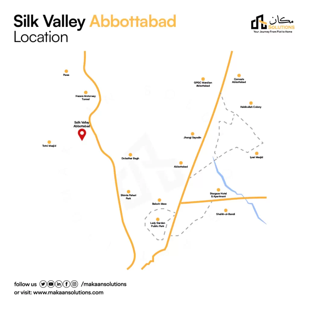 silk valley abbottabad location