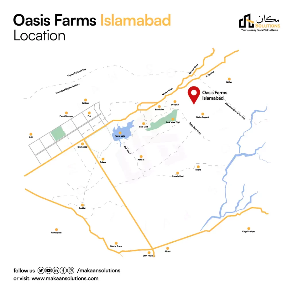 oasis farms islamabad location