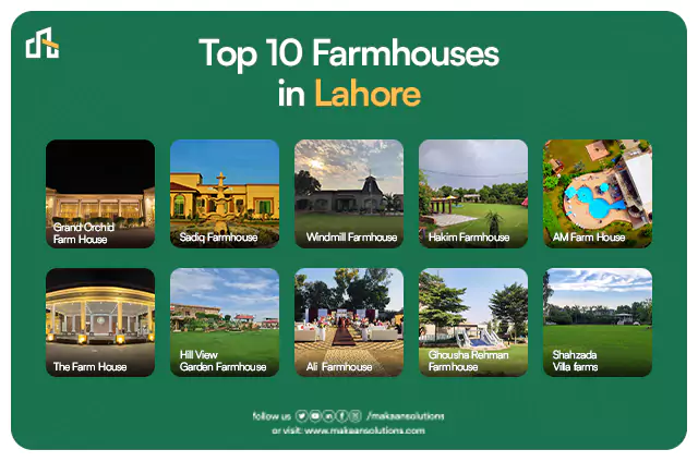 top 10 farm houses in lahore
