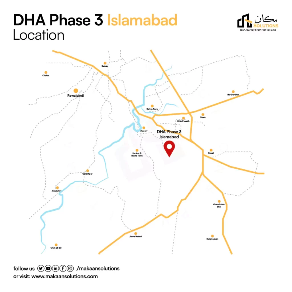 dha phase 3 islamabad location