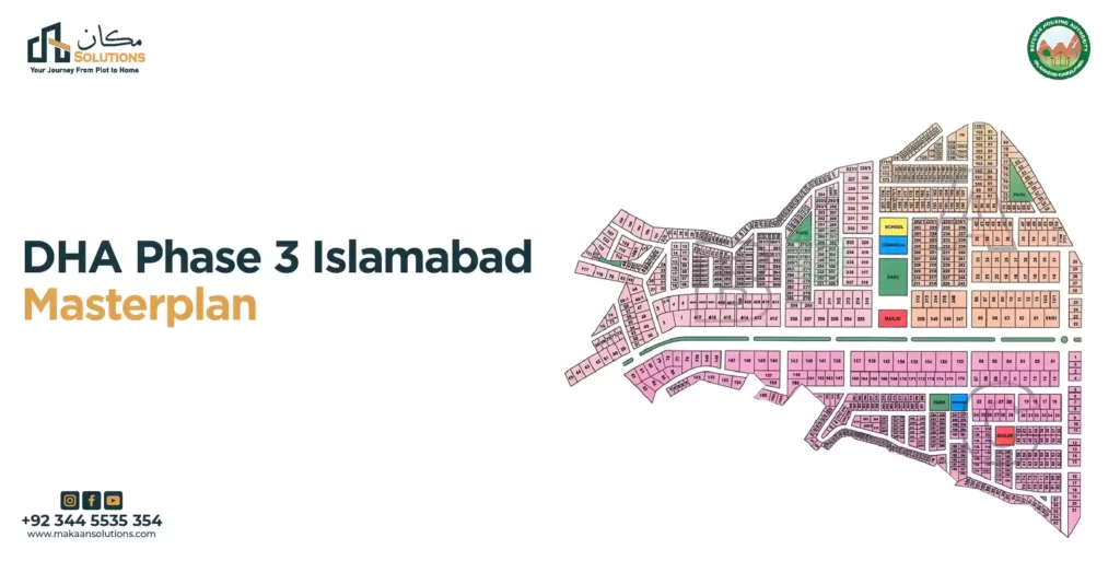 DHA Phase 3 Islamabad Location Map & Plots for Sale