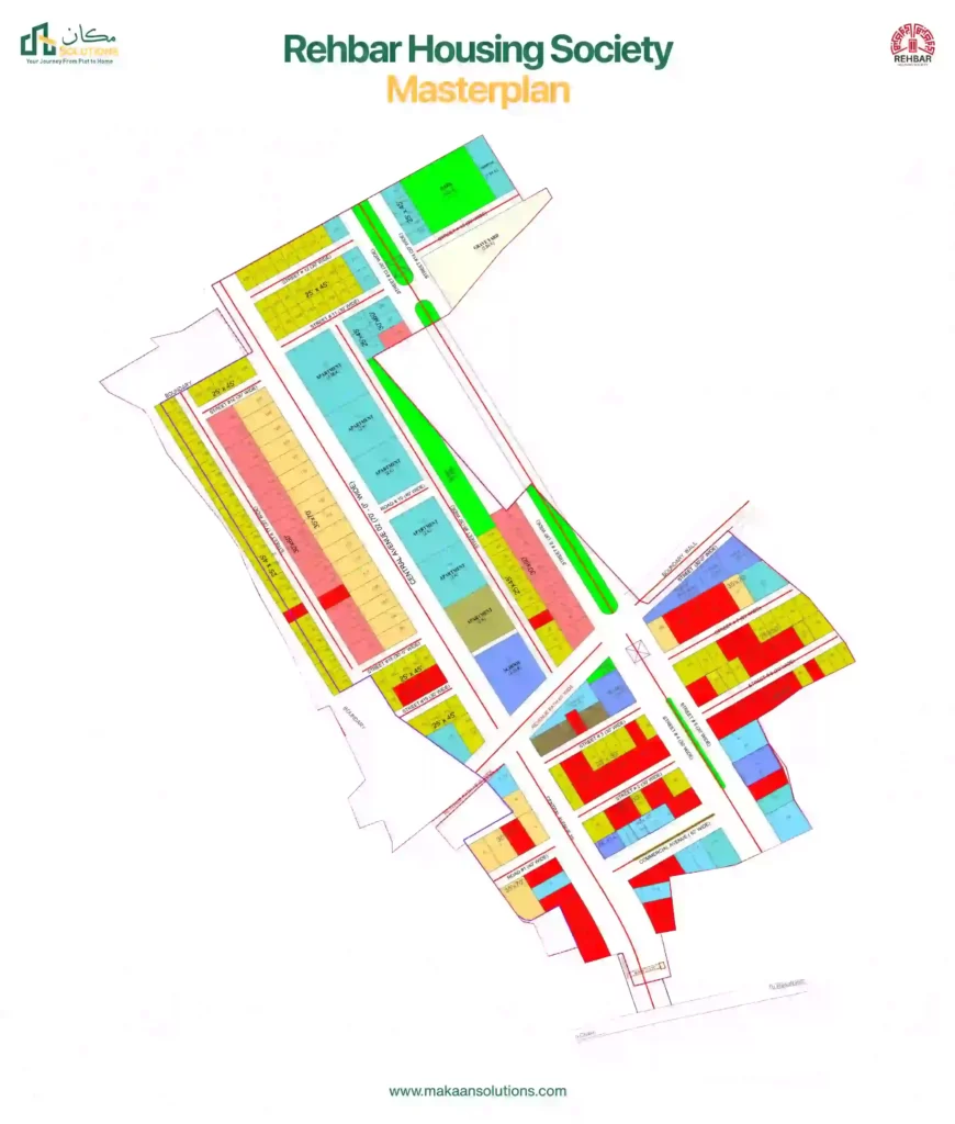 rehbar housing society master plan