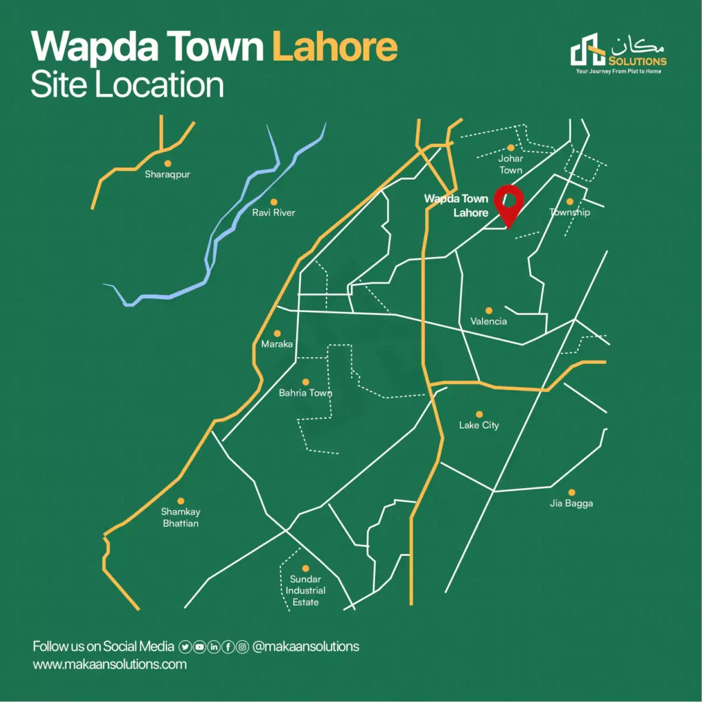WAPDA Town Lahore Location Map House For Sale In 2023 wapda-town-lahore-location-map-house-for-sale-in-2023