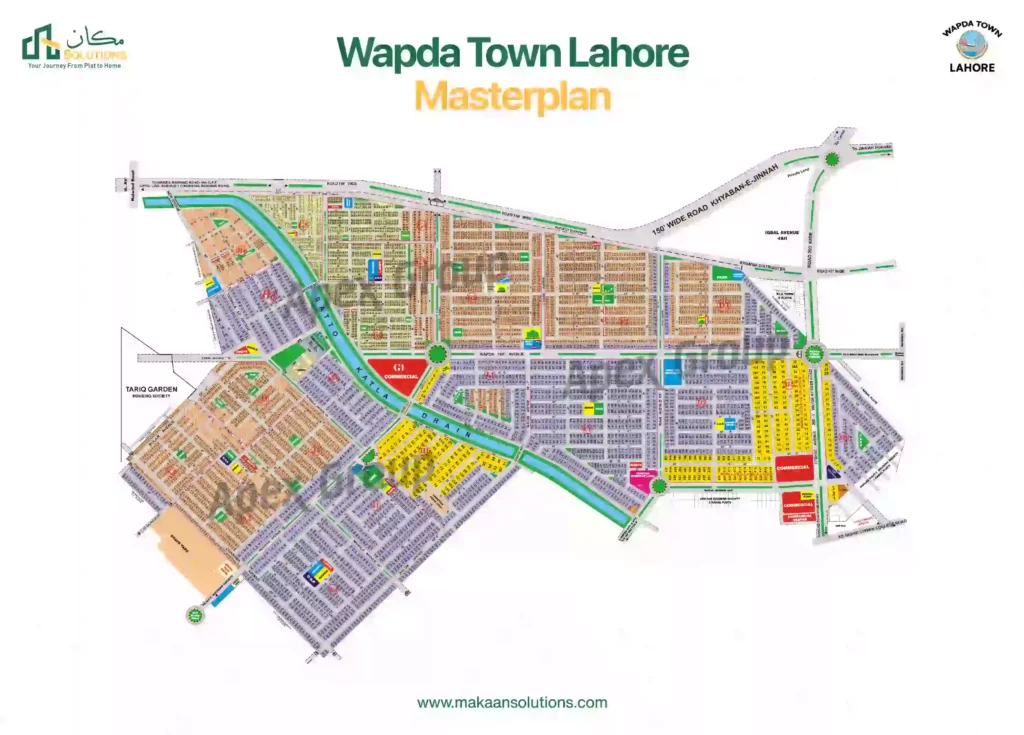 wapda town lahore master plan