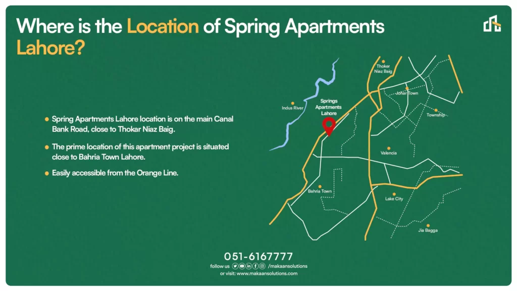 spring apartments lahore location