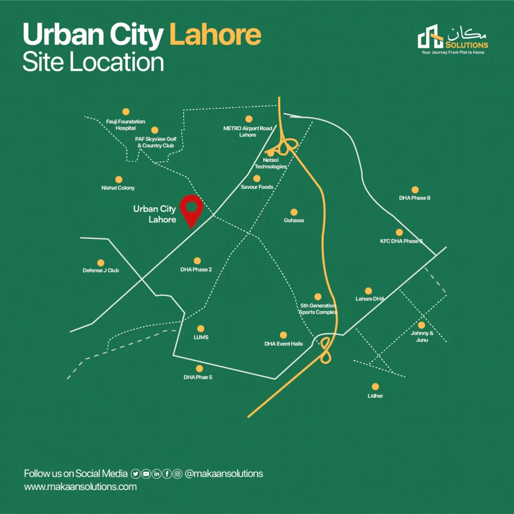 Urban City Lahore Location Payment Plan 2023