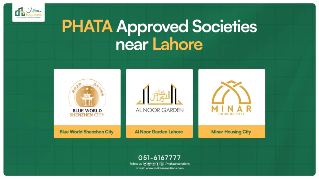 PHATA Approved Societies in Lahore