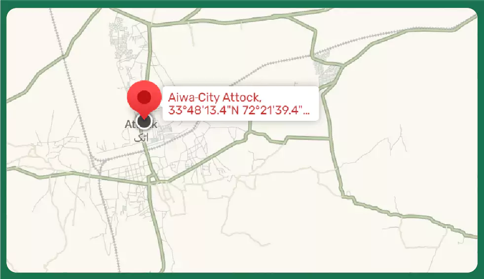 Aiwa City Attock Map