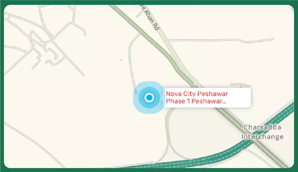 nova city peshawar location map