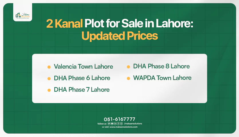 2 kanal plot for sale in lahore housing societies list