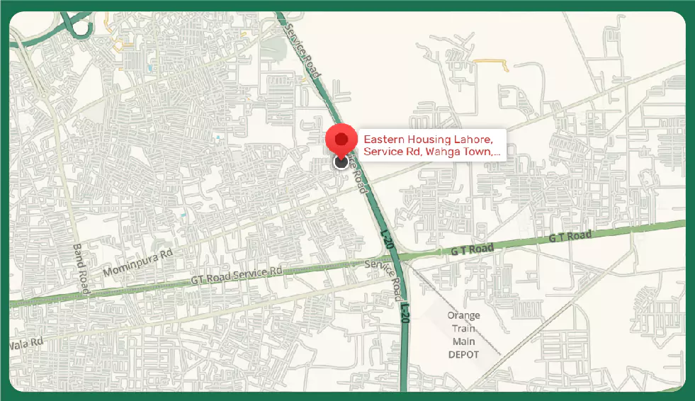 eastern housing lahore map