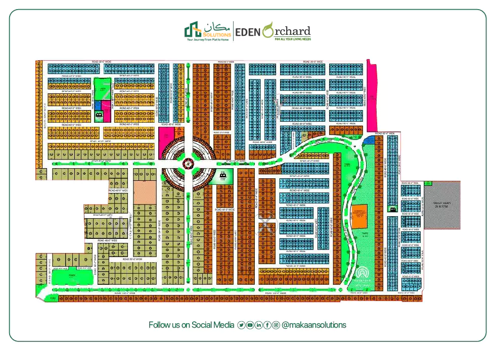 eden orchard faisalabad master plan