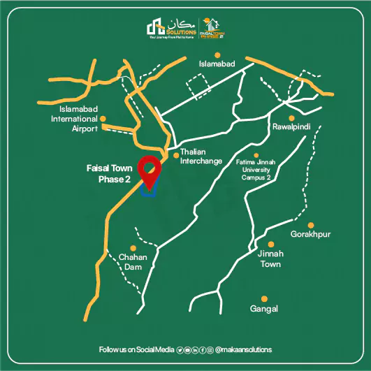 faisal town phase 2 location