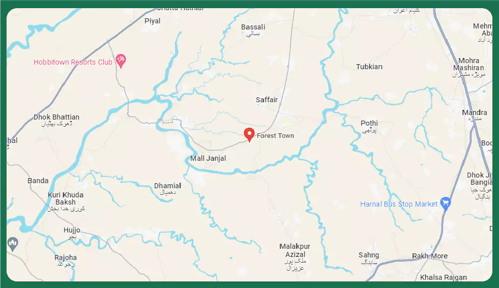 forest town islamabad map