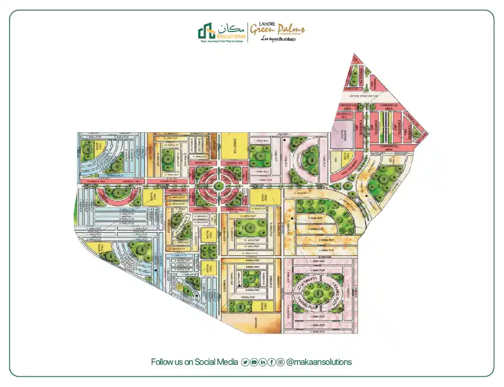 green palms lahore master plan