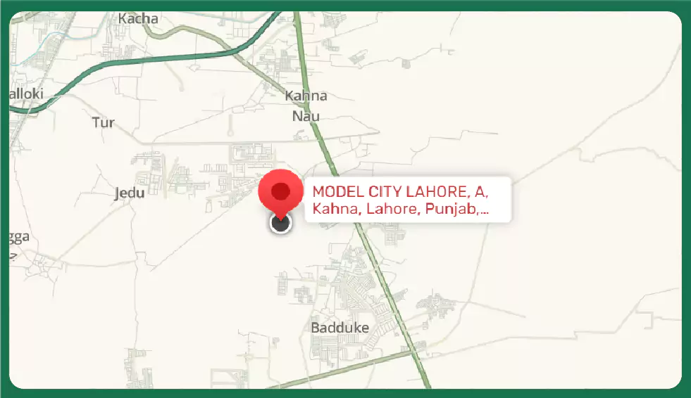 model city lahore map