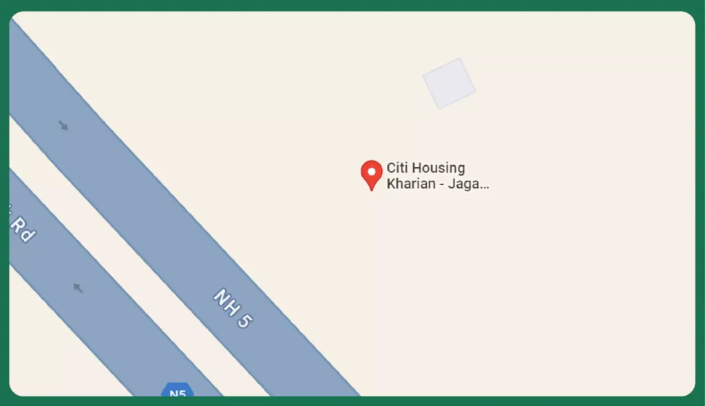 citi housing kharian location map