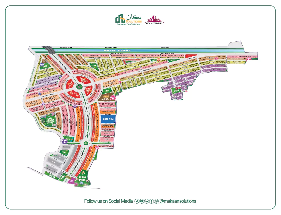 new metro city lahore master plan