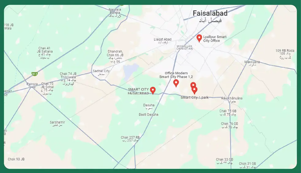 faisalabad smart city map