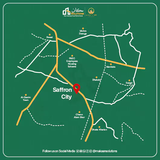 saffron city islamabad location