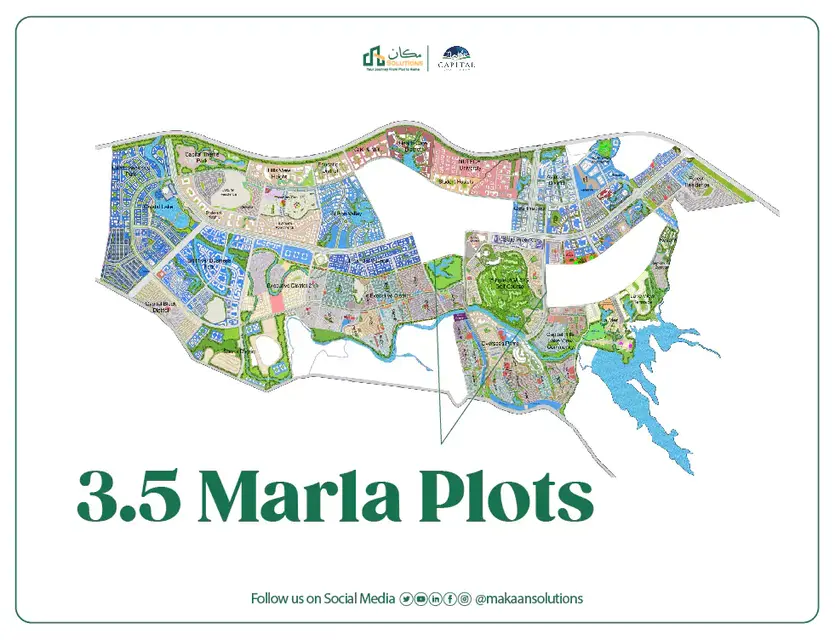 capital smart city 3.5 marla plot for sale location