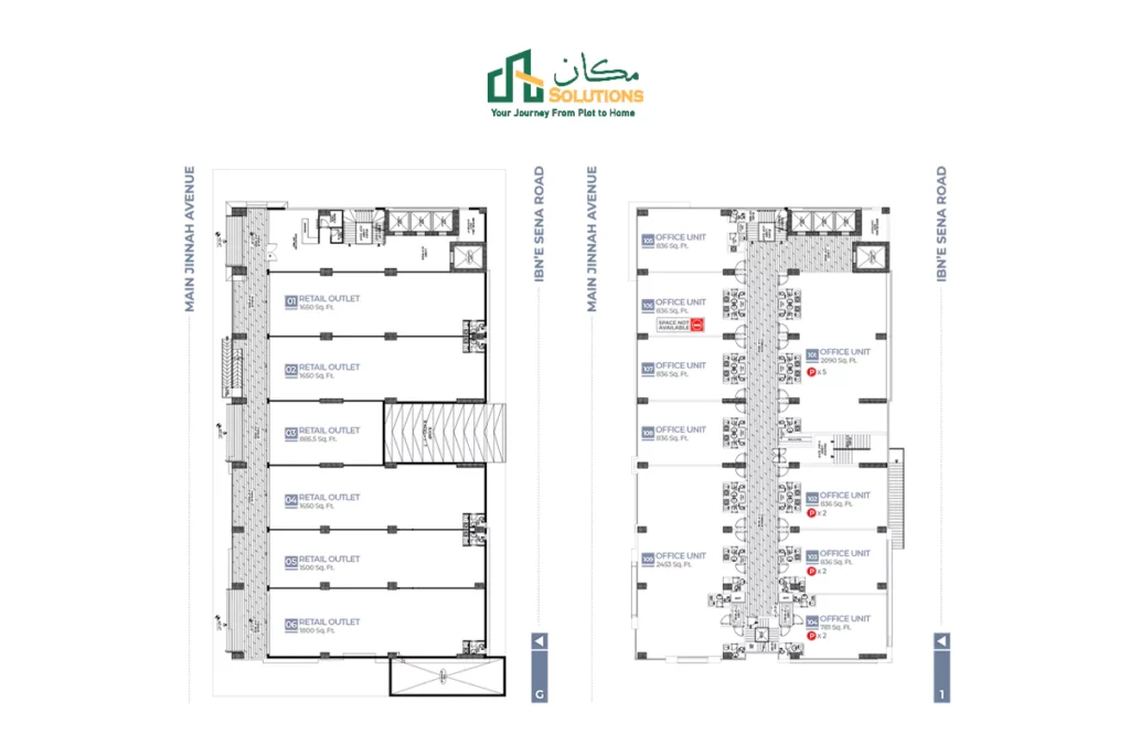 pakland tower 2 layout plan
