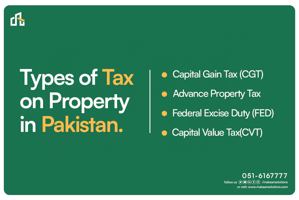 types of property taxes in pakistan